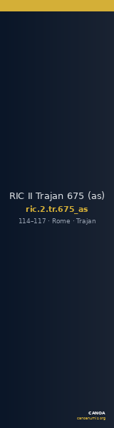 RIC II Trajan 675 (as) — CANOA
