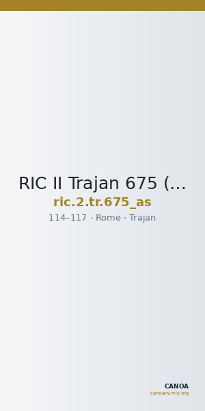 RIC II Trajan 675 (as) — CANOA