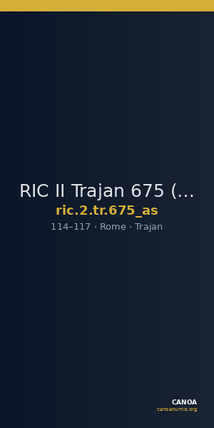RIC II Trajan 675 (as) — CANOA