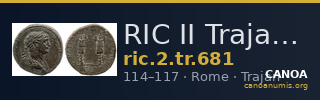 RIC II Trajan 681 — CANOA