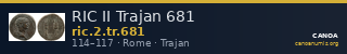 RIC II Trajan 681 — CANOA