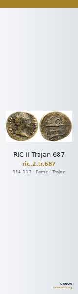 RIC II Trajan 687 — CANOA