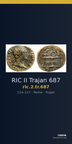 RIC II Trajan 687 — CANOA