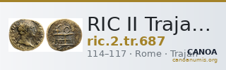 RIC II Trajan 687 — CANOA