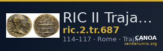 RIC II Trajan 687 — CANOA