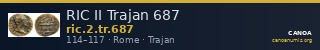 RIC II Trajan 687 — CANOA