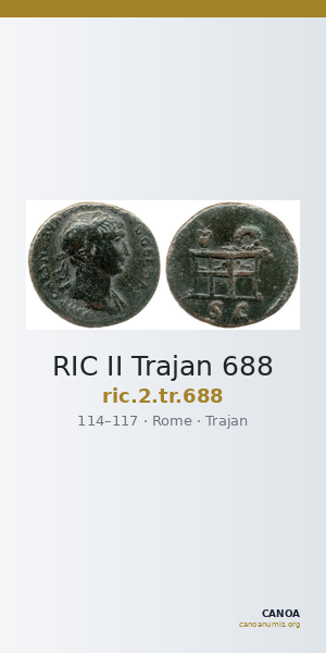 RIC II Trajan 688 — CANOA