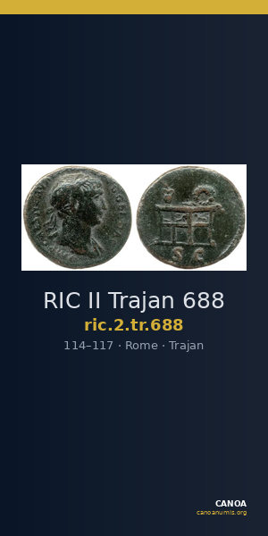 RIC II Trajan 688 — CANOA