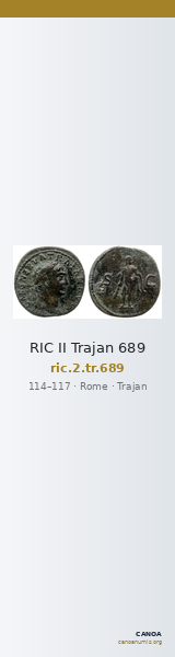RIC II Trajan 689 — CANOA