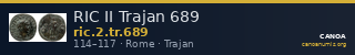 RIC II Trajan 689 — CANOA