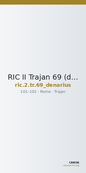 RIC II Trajan 69 (denarius) — CANOA