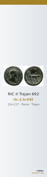 RIC II Trajan 692 — CANOA