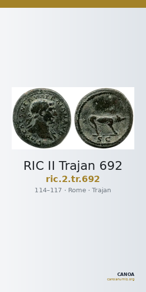 RIC II Trajan 692 — CANOA