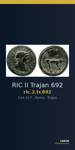 RIC II Trajan 692 — CANOA