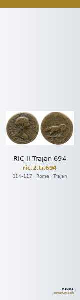 RIC II Trajan 694 — CANOA