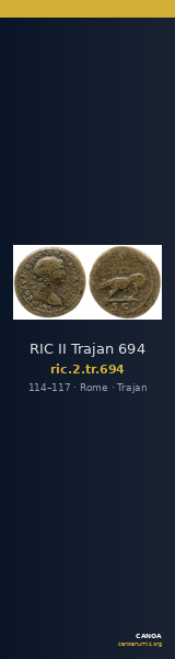 RIC II Trajan 694 — CANOA