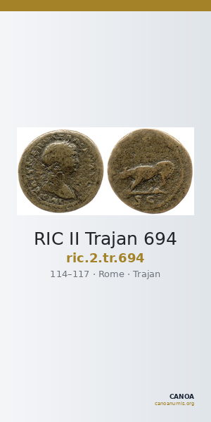 RIC II Trajan 694 — CANOA