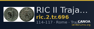 RIC II Trajan 696 — CANOA