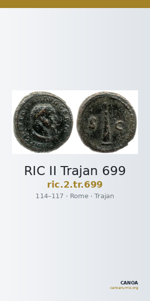 RIC II Trajan 699 — CANOA