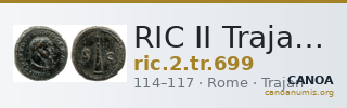 RIC II Trajan 699 — CANOA