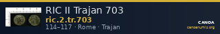 RIC II Trajan 703 — CANOA