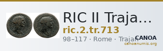 RIC II Trajan 713 — CANOA