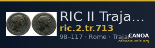 RIC II Trajan 713 — CANOA