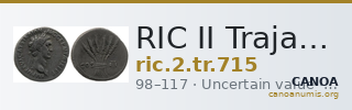 RIC II Trajan 715 — CANOA
