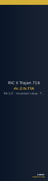 RIC II Trajan 716 — CANOA