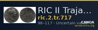 RIC II Trajan 717 — CANOA