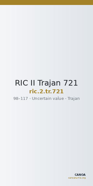 RIC II Trajan 721 — CANOA