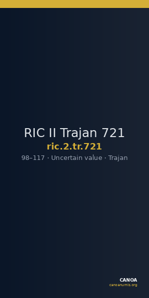 RIC II Trajan 721 — CANOA