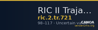 RIC II Trajan 721 — CANOA
