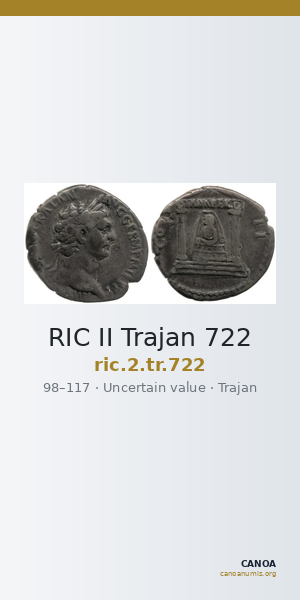 RIC II Trajan 722 — CANOA