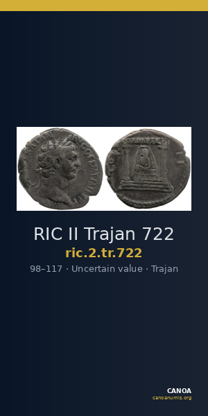 RIC II Trajan 722 — CANOA