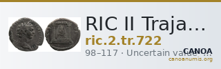 RIC II Trajan 722 — CANOA