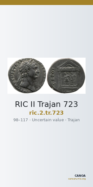 RIC II Trajan 723 — CANOA