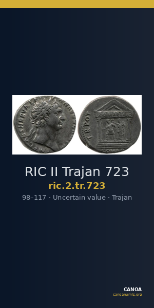 RIC II Trajan 723 — CANOA