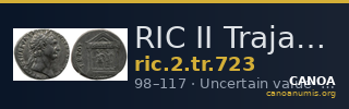 RIC II Trajan 723 — CANOA
