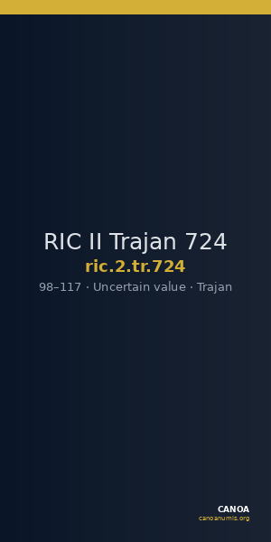 RIC II Trajan 724 — CANOA