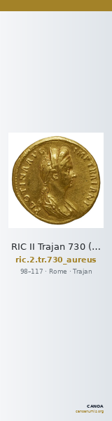 RIC II Trajan 730 (aureus) — CANOA