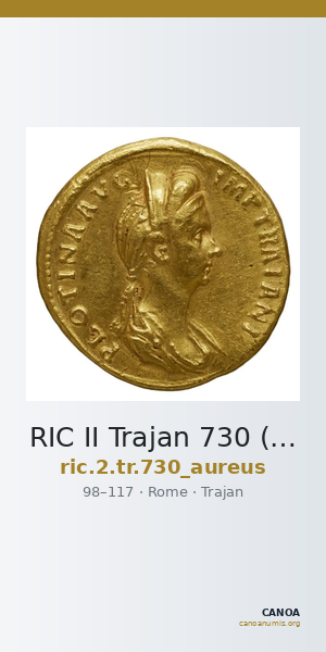 RIC II Trajan 730 (aureus) — CANOA