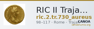 RIC II Trajan 730 (aureus) — CANOA