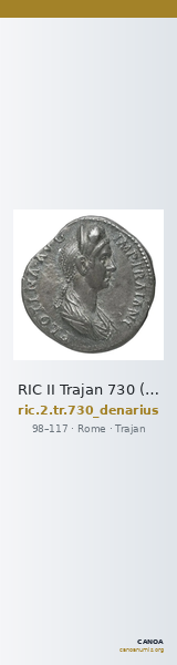 RIC II Trajan 730 (denarius) — CANOA