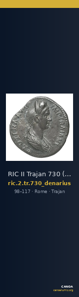 RIC II Trajan 730 (denarius) — CANOA