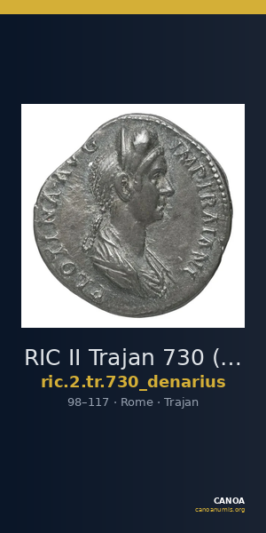 RIC II Trajan 730 (denarius) — CANOA