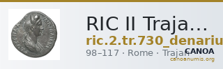 RIC II Trajan 730 (denarius) — CANOA