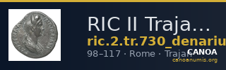 RIC II Trajan 730 (denarius) — CANOA