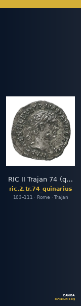RIC II Trajan 74 (quinarius) — CANOA