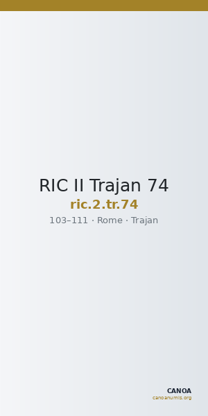 RIC II Trajan 74 — CANOA